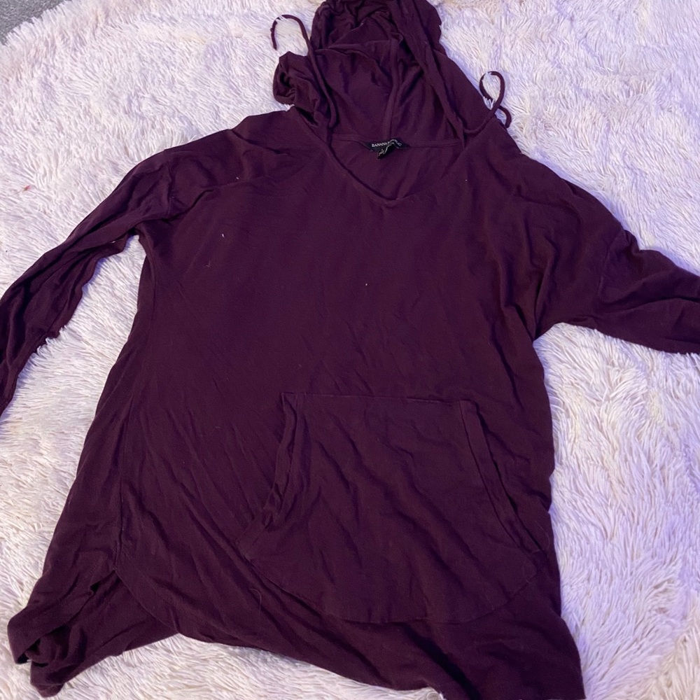 Banana republic longsleeve shirt with a hood